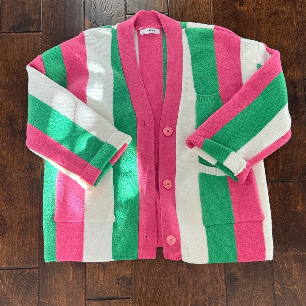 Colorful Striped Cardigan